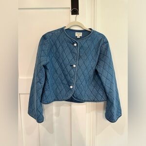 Kate Spade quilted denim jacket